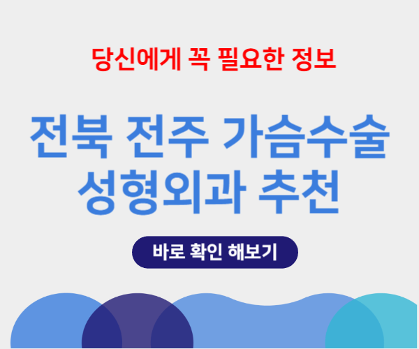전북 전주 가슴 성형수술